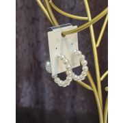Серьги кольца жемчужные